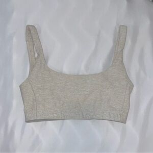 Outdoor Voices Doubletime Bra in Oatmeal